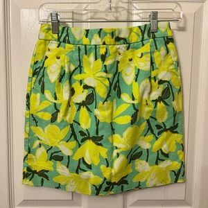 J. Crew floral skirt